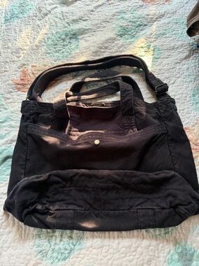 GAP Navy Blue Canvas Tote with Adjustable Shoulder Strap